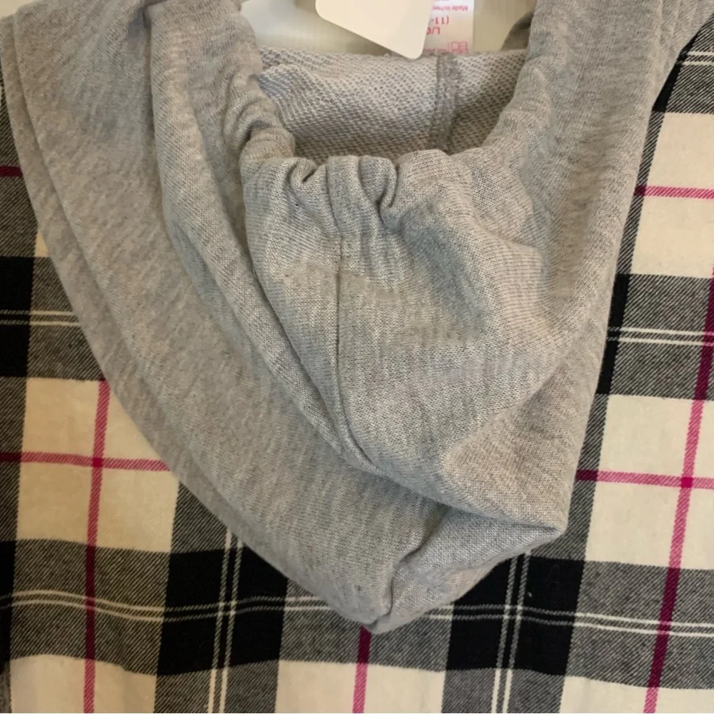 No Boundaries Flannel Plaid Red, White, and Black Hoodie  Size L - Picture 9 of 12